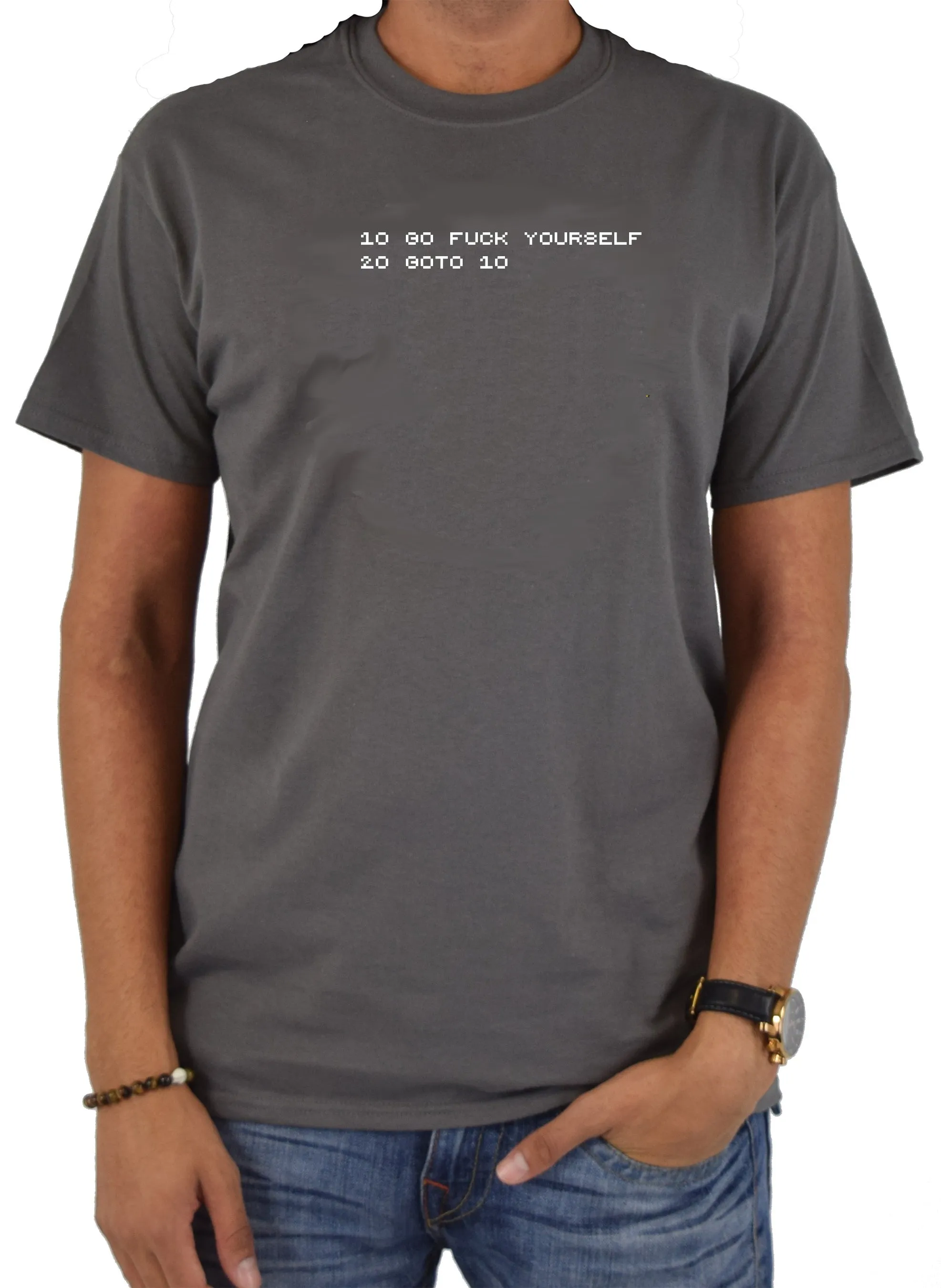 10 Go fuck yourself 20 goto 10 T-Shirt