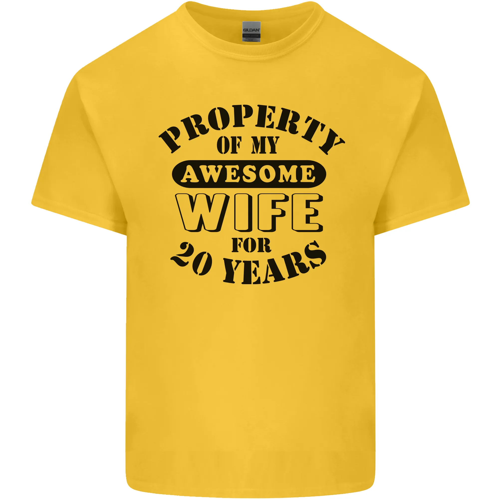 20th Wedding Anniversary 20 Year Funny Wife Mens Light Cotton T-Shirt