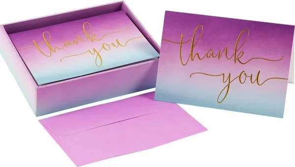 Amethyst Thank You Notecards