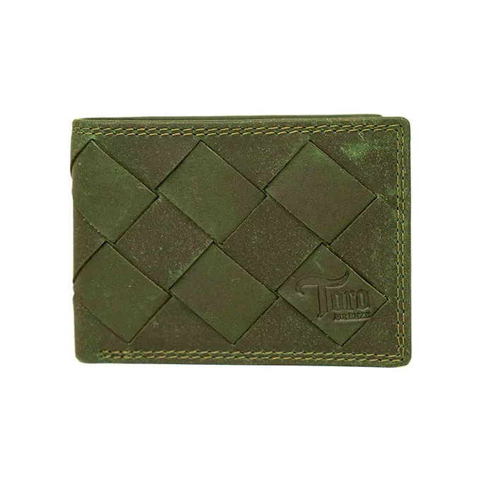 Braided Leather Wallet