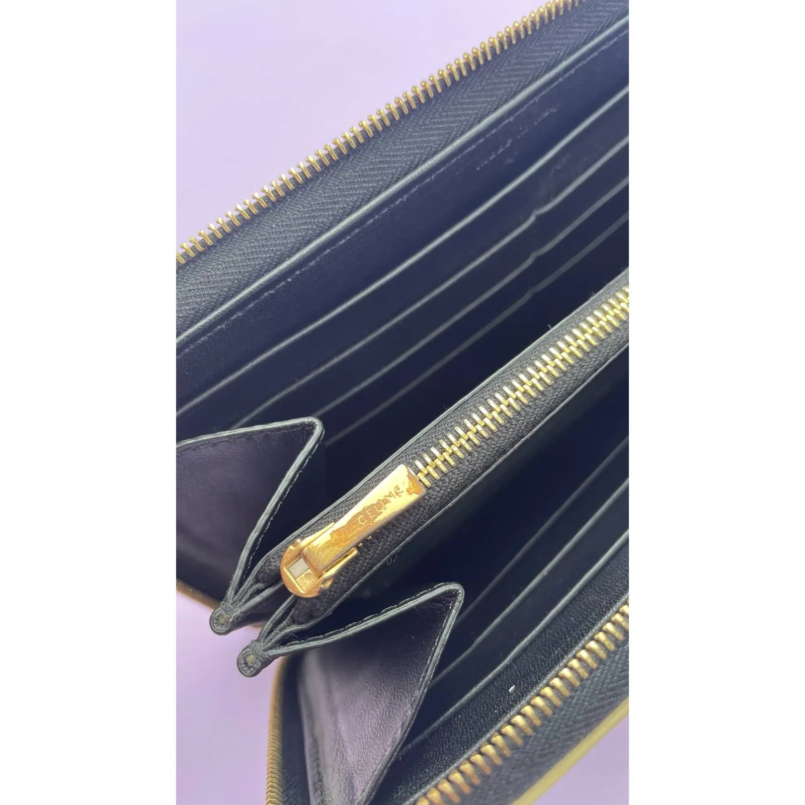 Celine Alphabet Wallet Gold