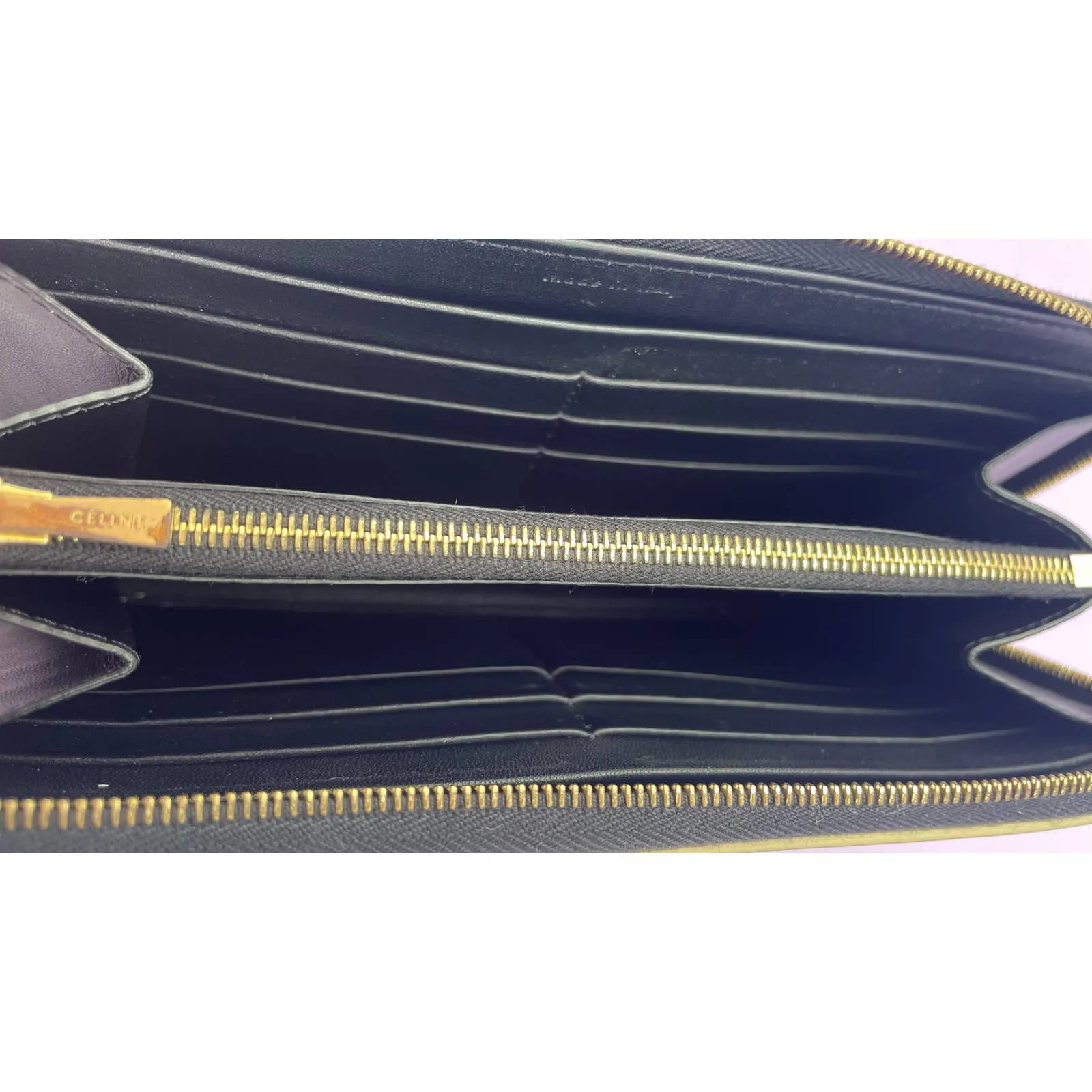 Celine Alphabet Wallet Gold