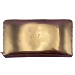 Celine Alphabet Wallet Gold