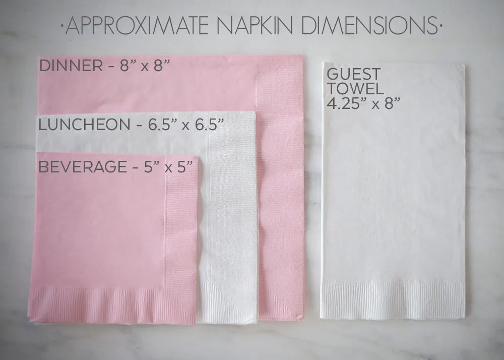 Classic Monogrammed Wedding Napkins