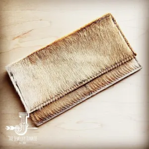 Cowhide Wallet Light Tan Brindle