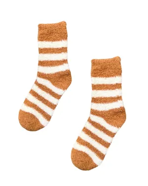Cozy Plush Socks - Brown
