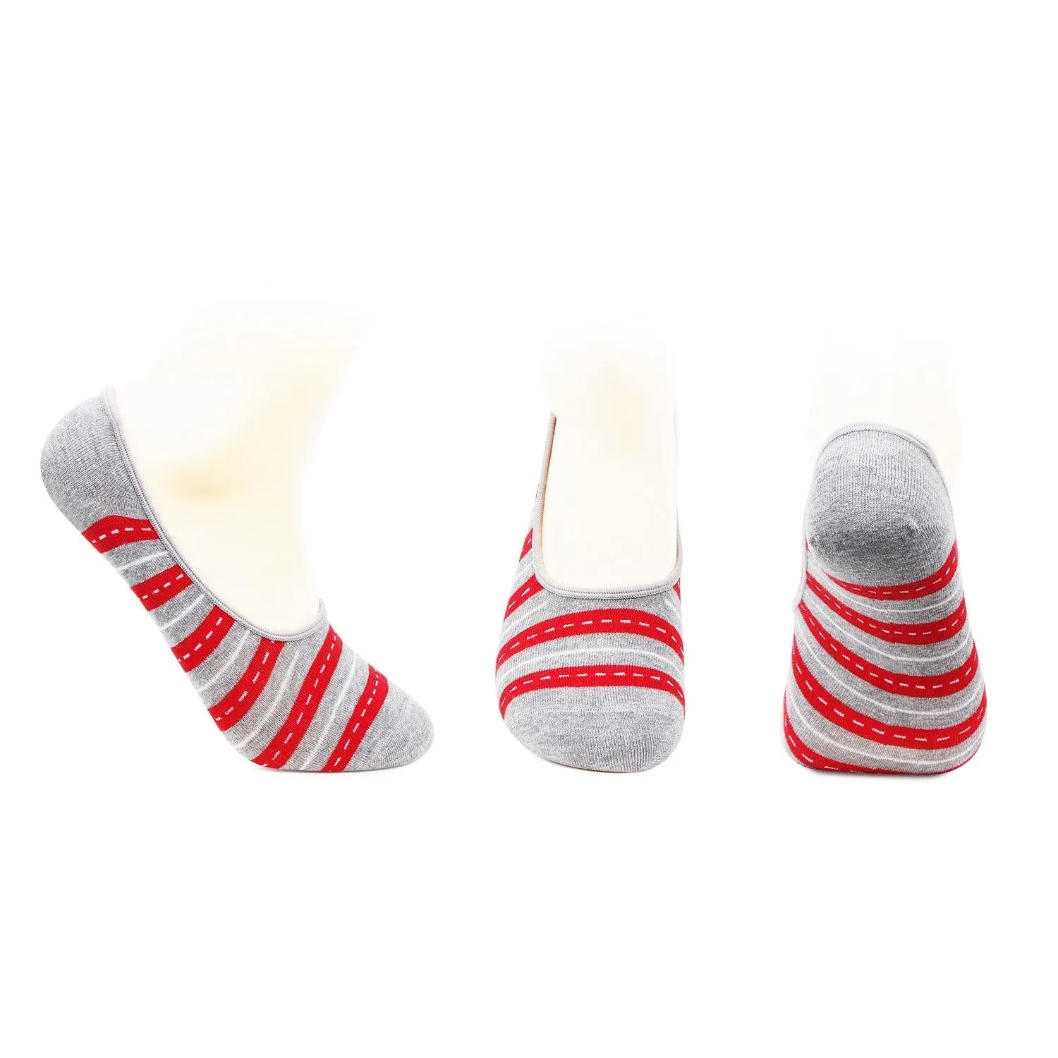 Crikbuzz Combo Pack Of Loafer Socks & Beer Can Cover - Grey