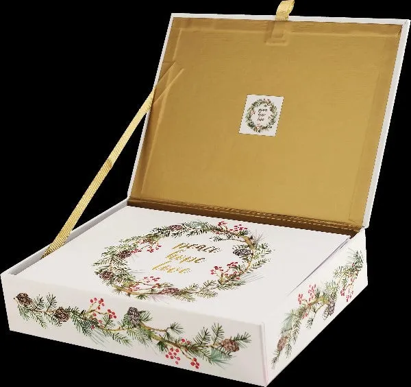 Festive Wreath Boxed Holiday Cards