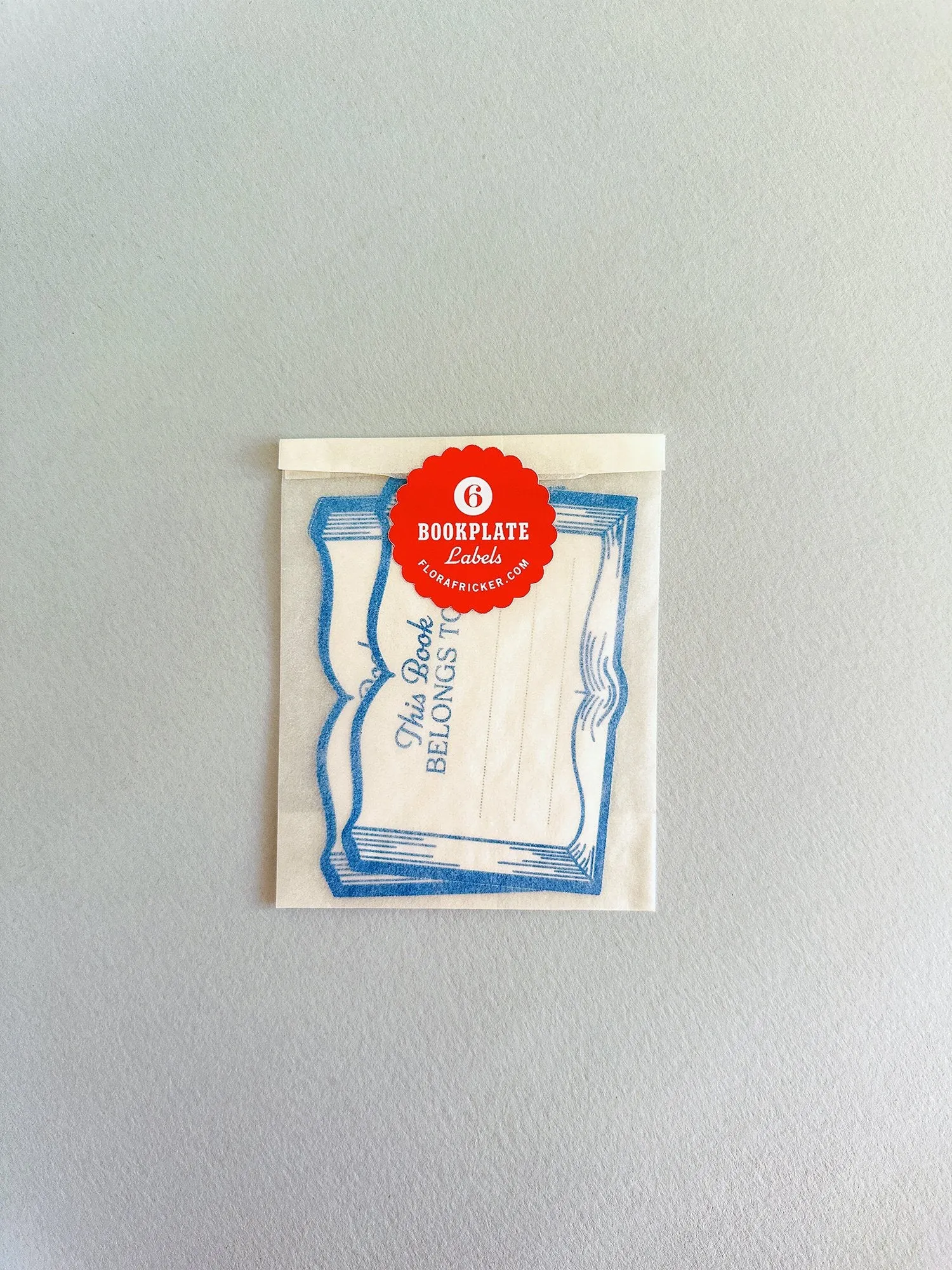 Flora Fricker Book Plate Labels