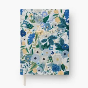 Garden Party Blue Address Book