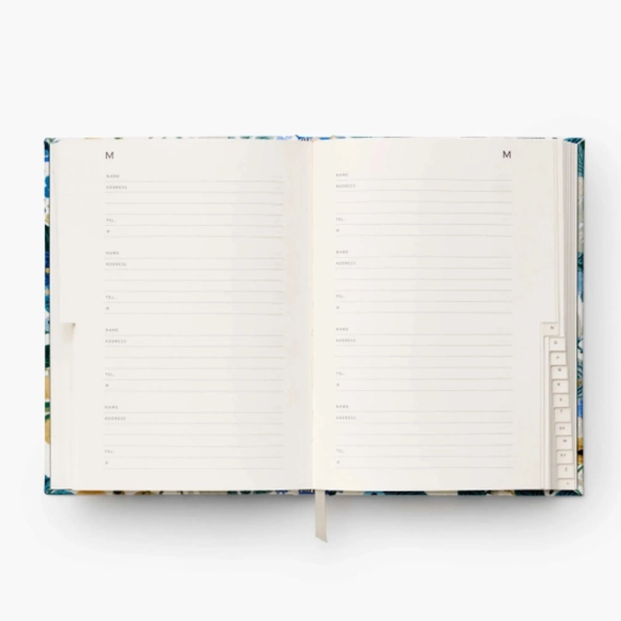 Garden Party Blue Address Book