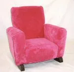 Hot Pink Fleece Rocking Chair