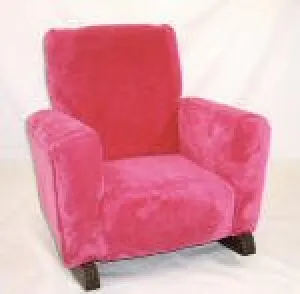 Hot Pink Fleece Rocking Chair