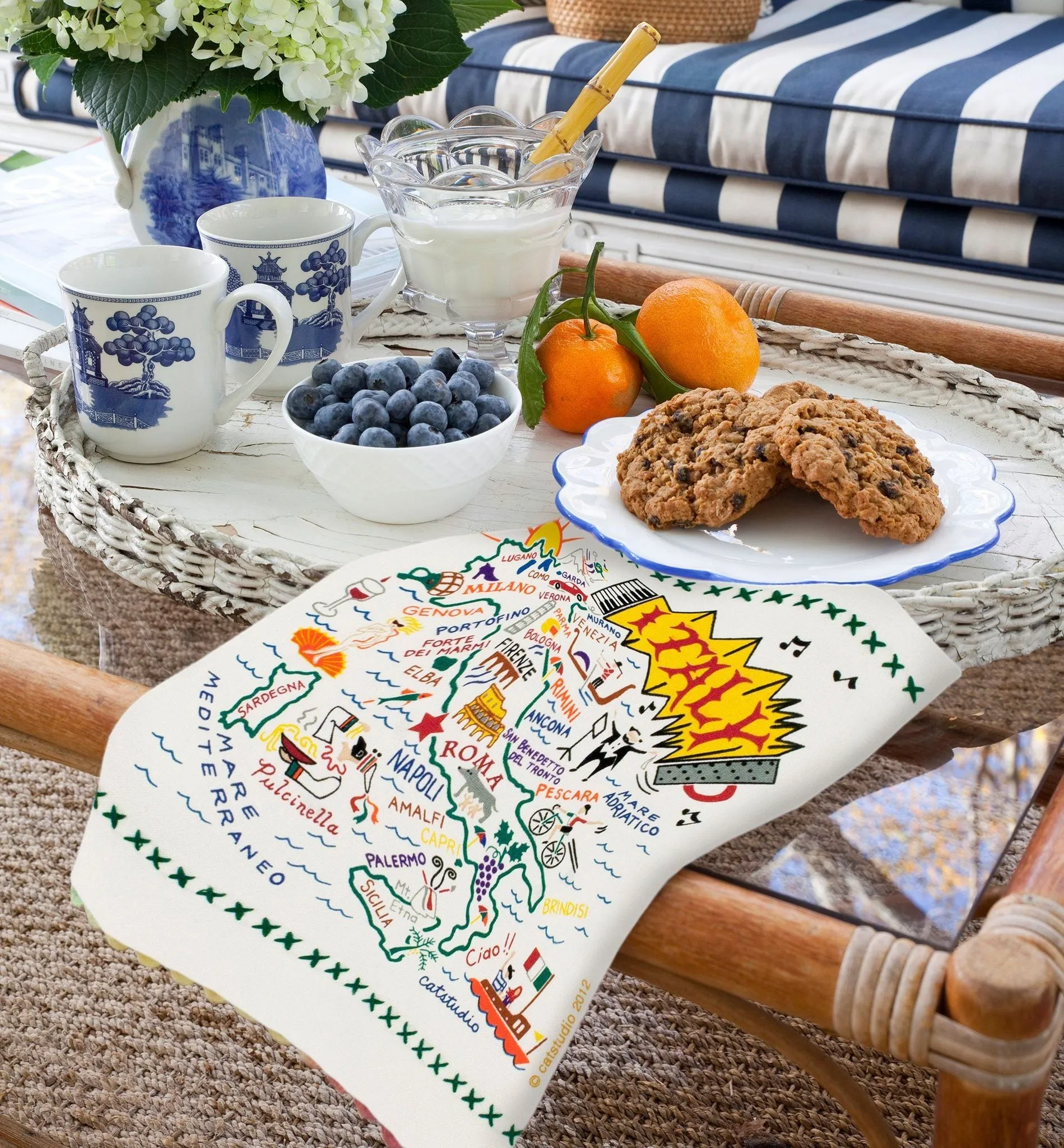 ITALY DISH TOWEL BY CATSTUDIO