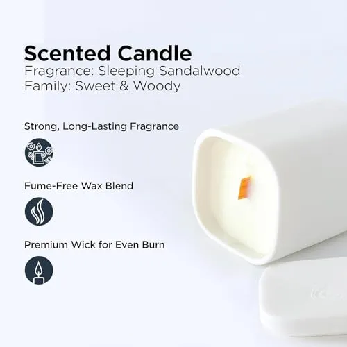 Kuber Industries Scented Candles | Fragrance Candles | Candles for Wedding | Candles for Bedroom | Birthday Candles | Valentines Day Gifts Candles | DY-230703C | White