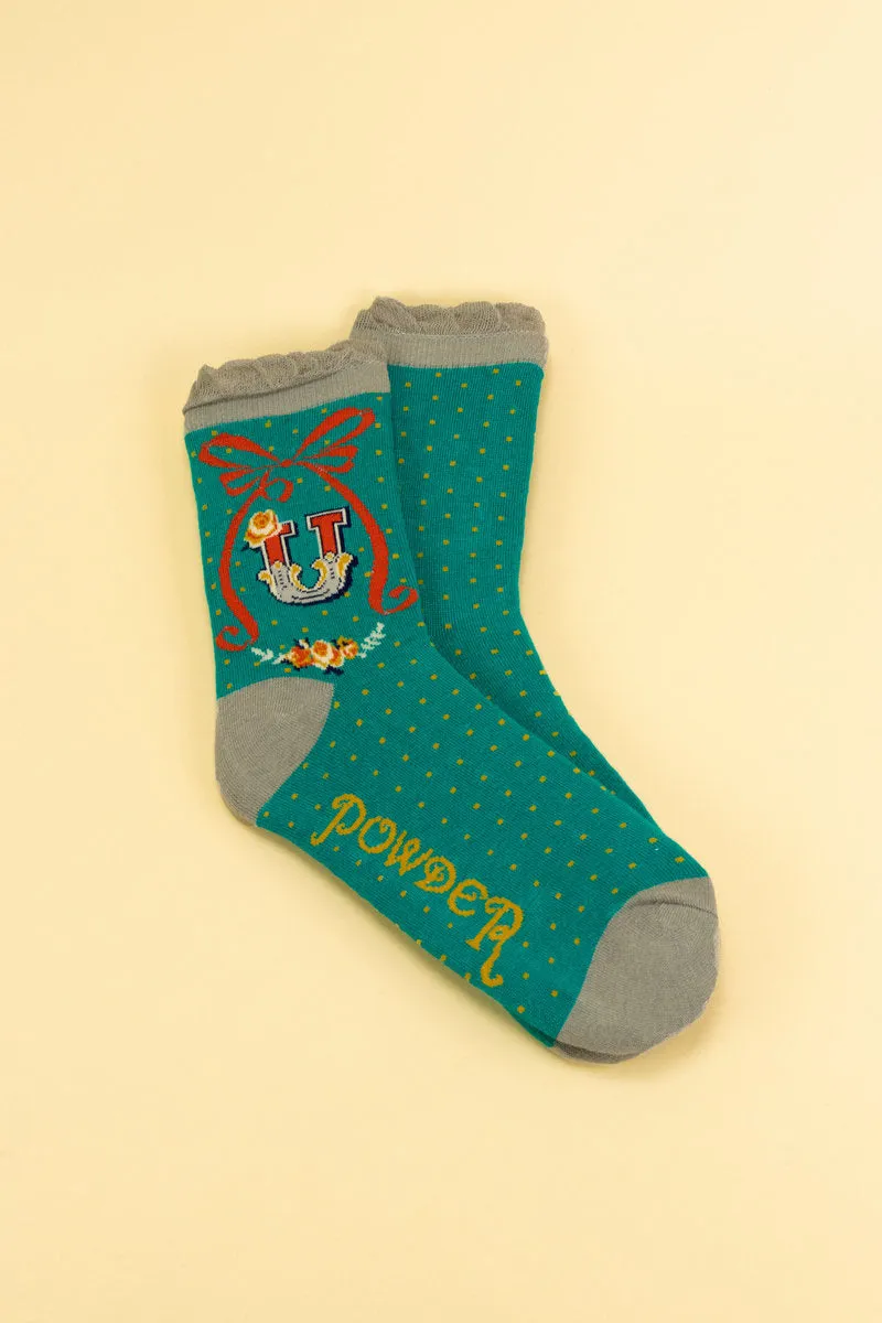 Letter Socks - U