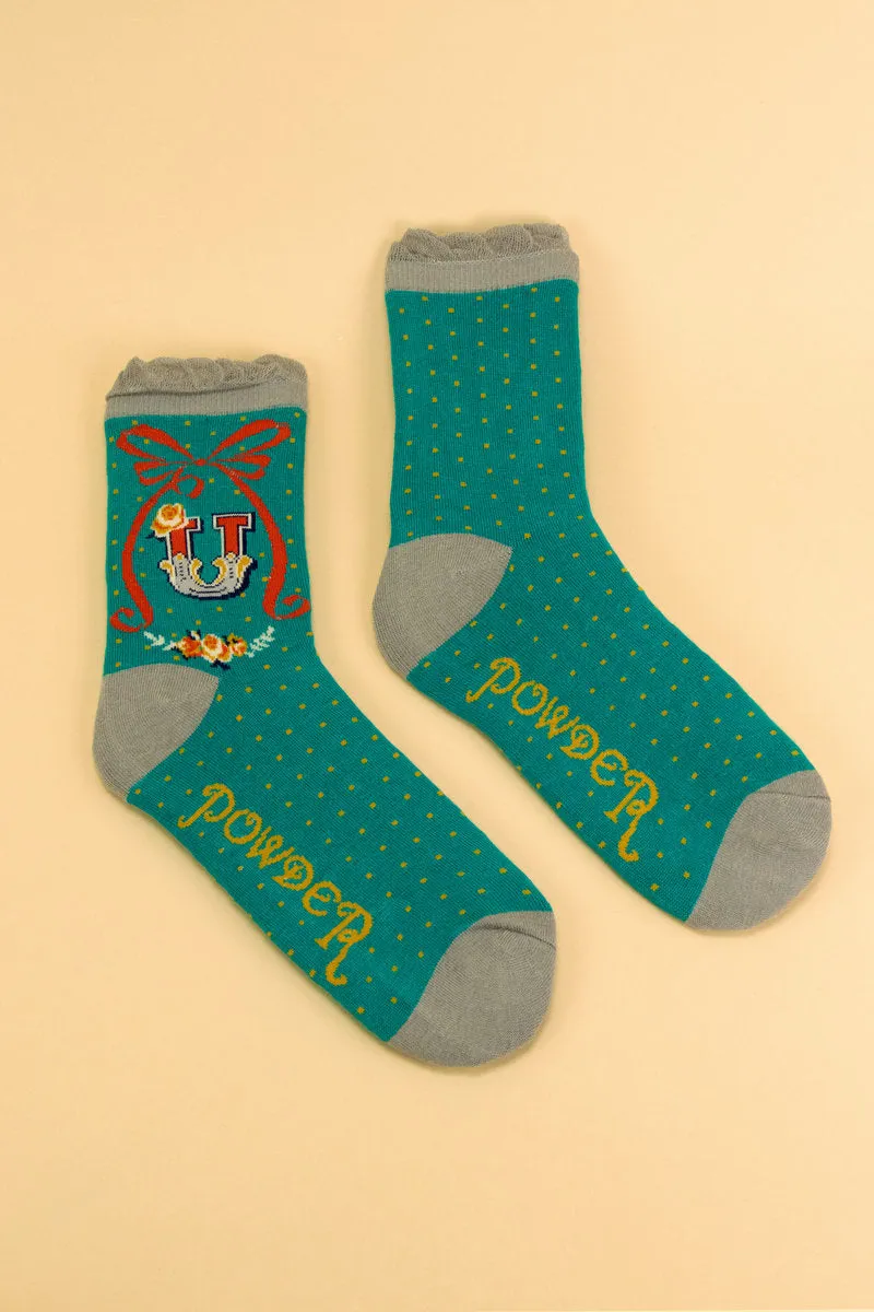 Letter Socks - U