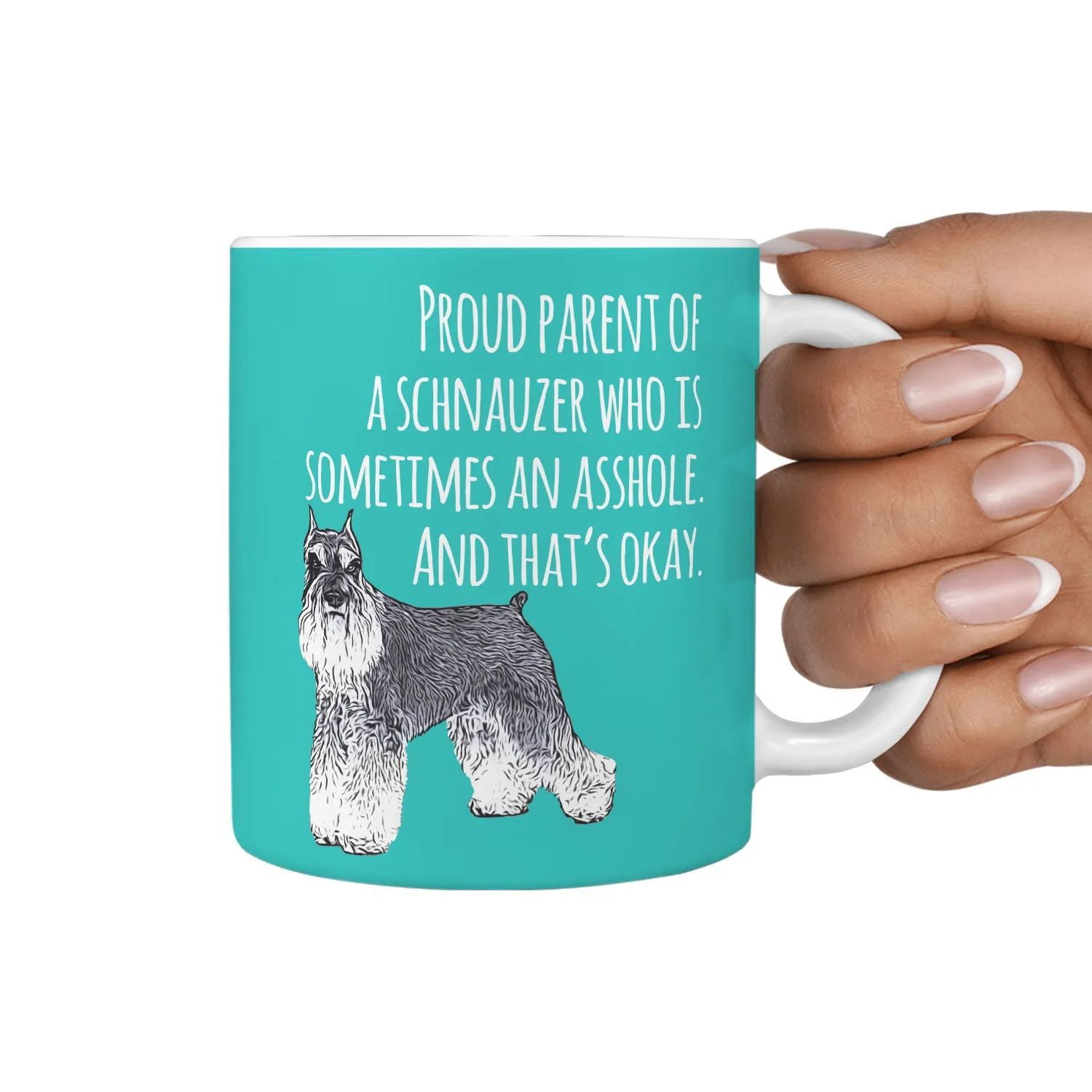 Miniature Schnauzer Asshole But That's OK Mug