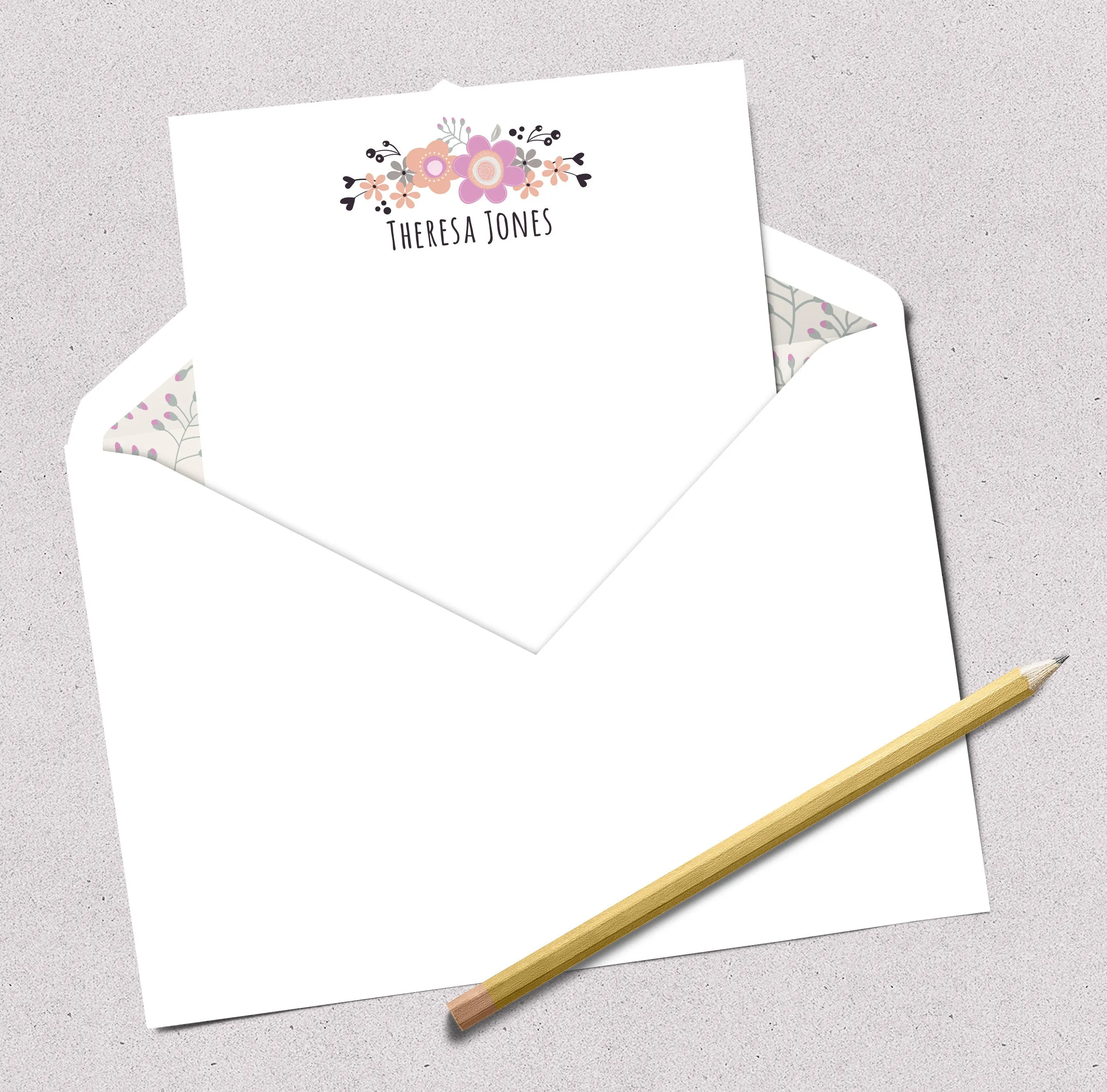 Morning Blooms Stationery Set