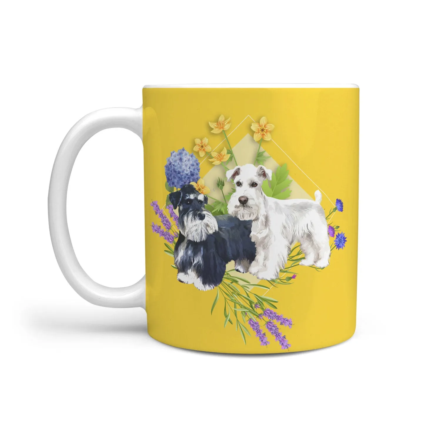Mug - Schnauzers with Spring Flowers Mug