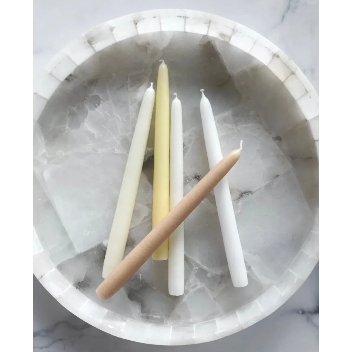 Neutral Tapered Candles