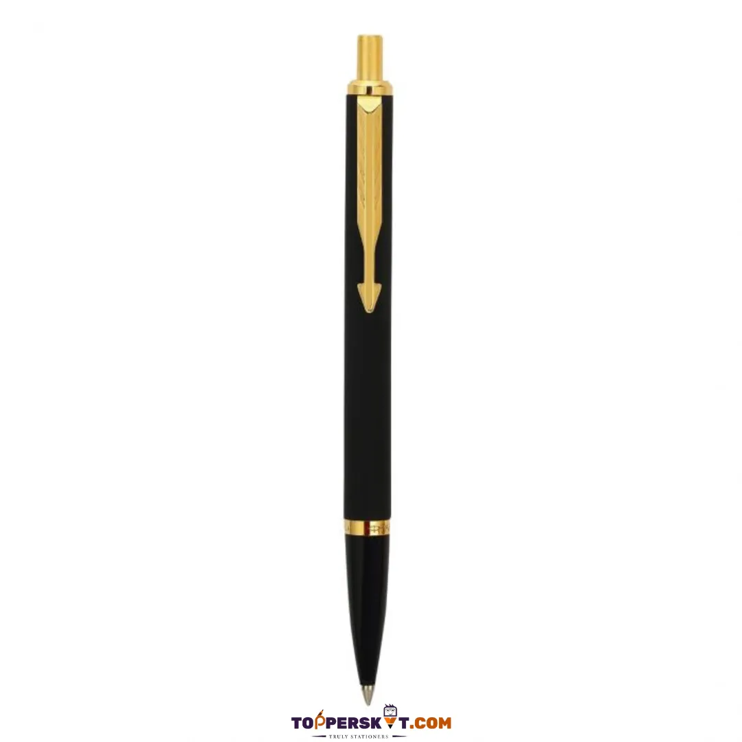 Parker Latitude Matte Black Ball Pen - Blue (Pack of 1)