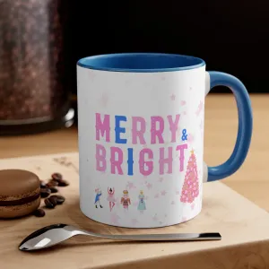 Pink Blue Nutcracker Aesthetic Mug, Pastel Christmas Mug, Trendy Coffee Mug, Tumblr Mug, Aesthetic Holiday Gift, Minimalist Nutcracker