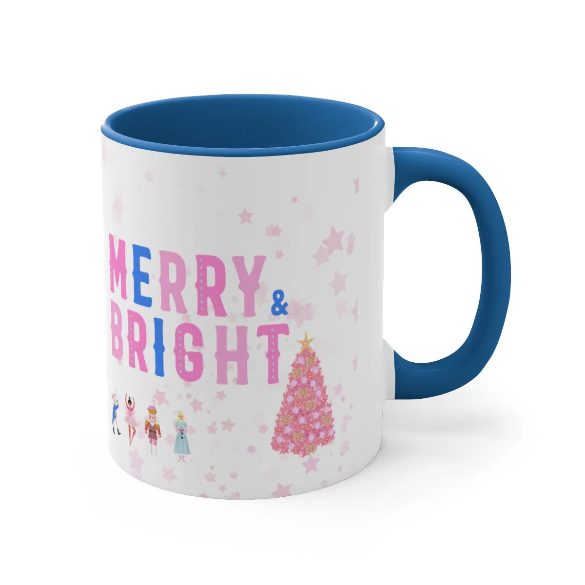 Pink Blue Nutcracker Aesthetic Mug, Pastel Christmas Mug, Trendy Coffee Mug, Tumblr Mug, Aesthetic Holiday Gift, Minimalist Nutcracker