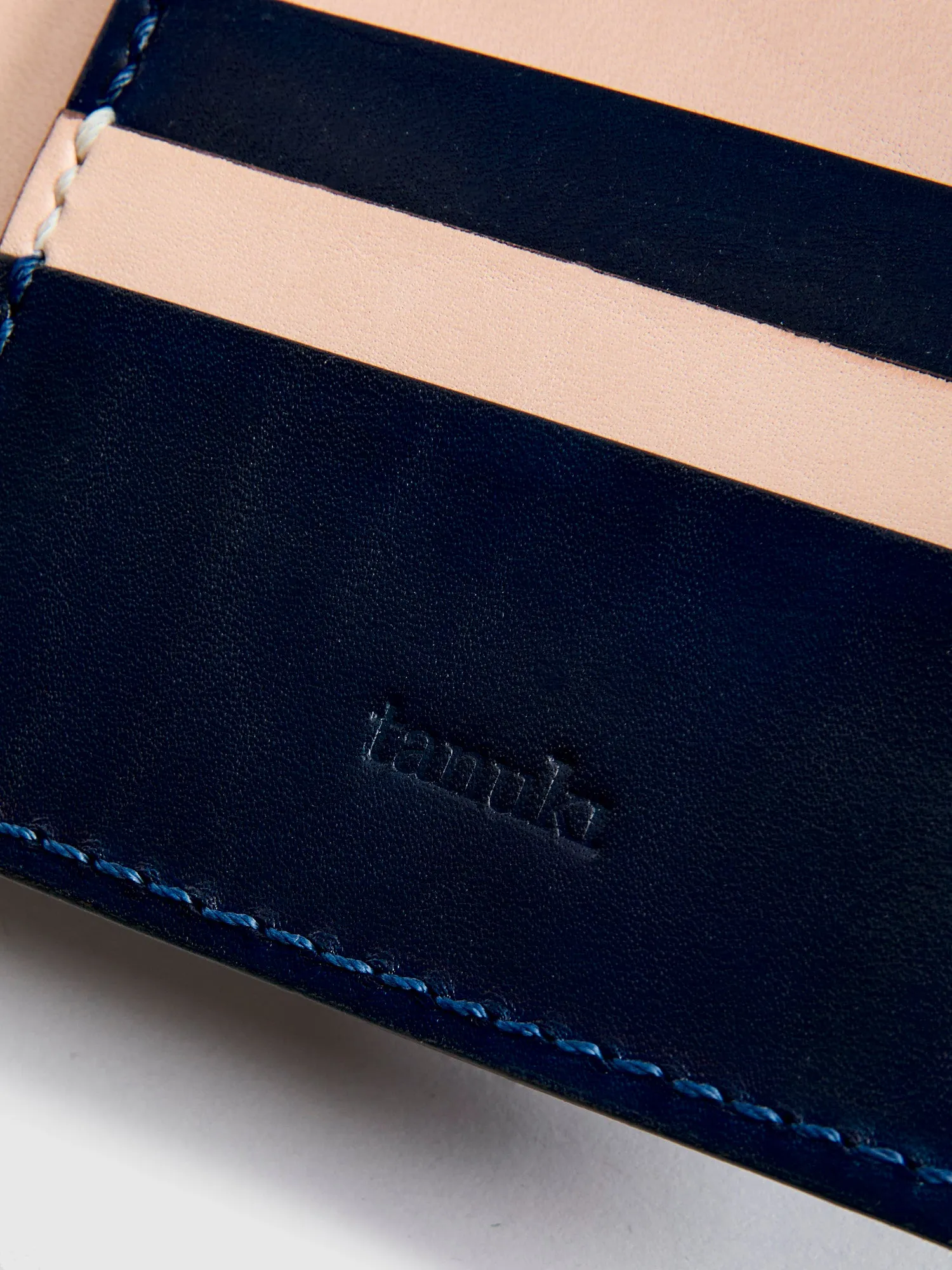 "15th Anniversary" Gradient Dyed Wallet in Indigo Cowhide