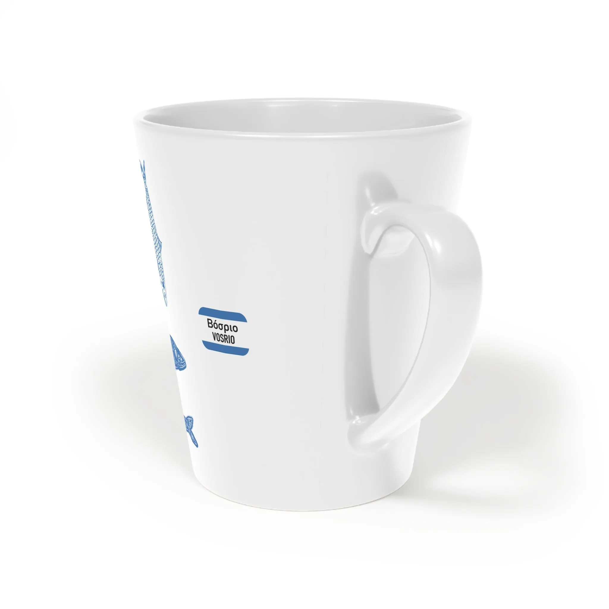Sardelles Latte Mug, 12oz