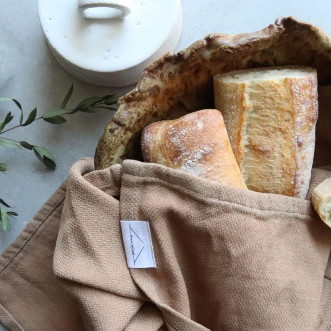 tea towel - oat milk