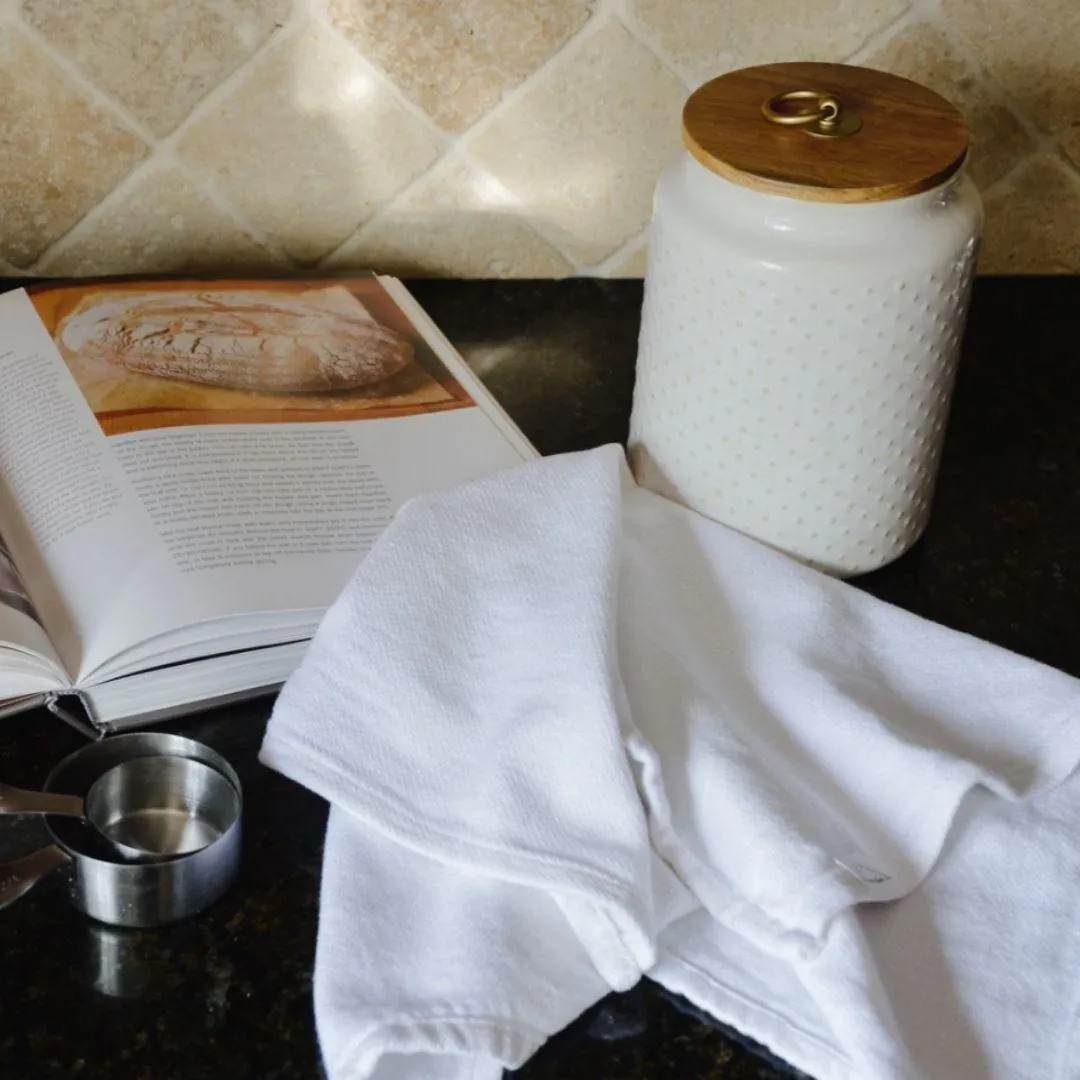 tea towel - oat milk