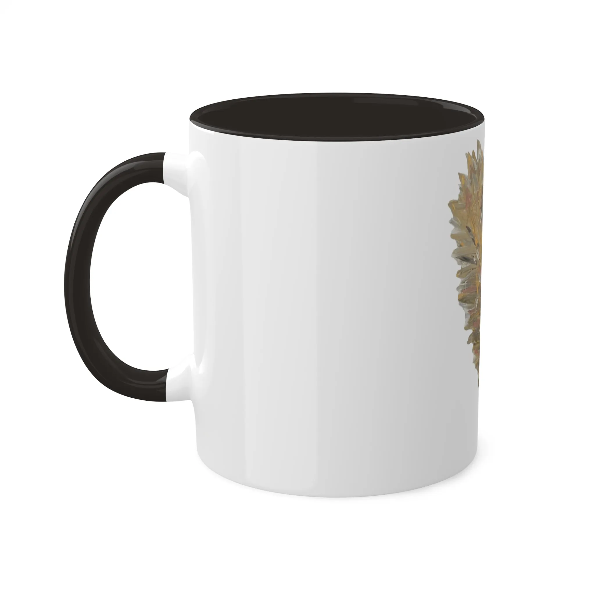 The Golden Leaf Black and White  Mugs, 11oz
