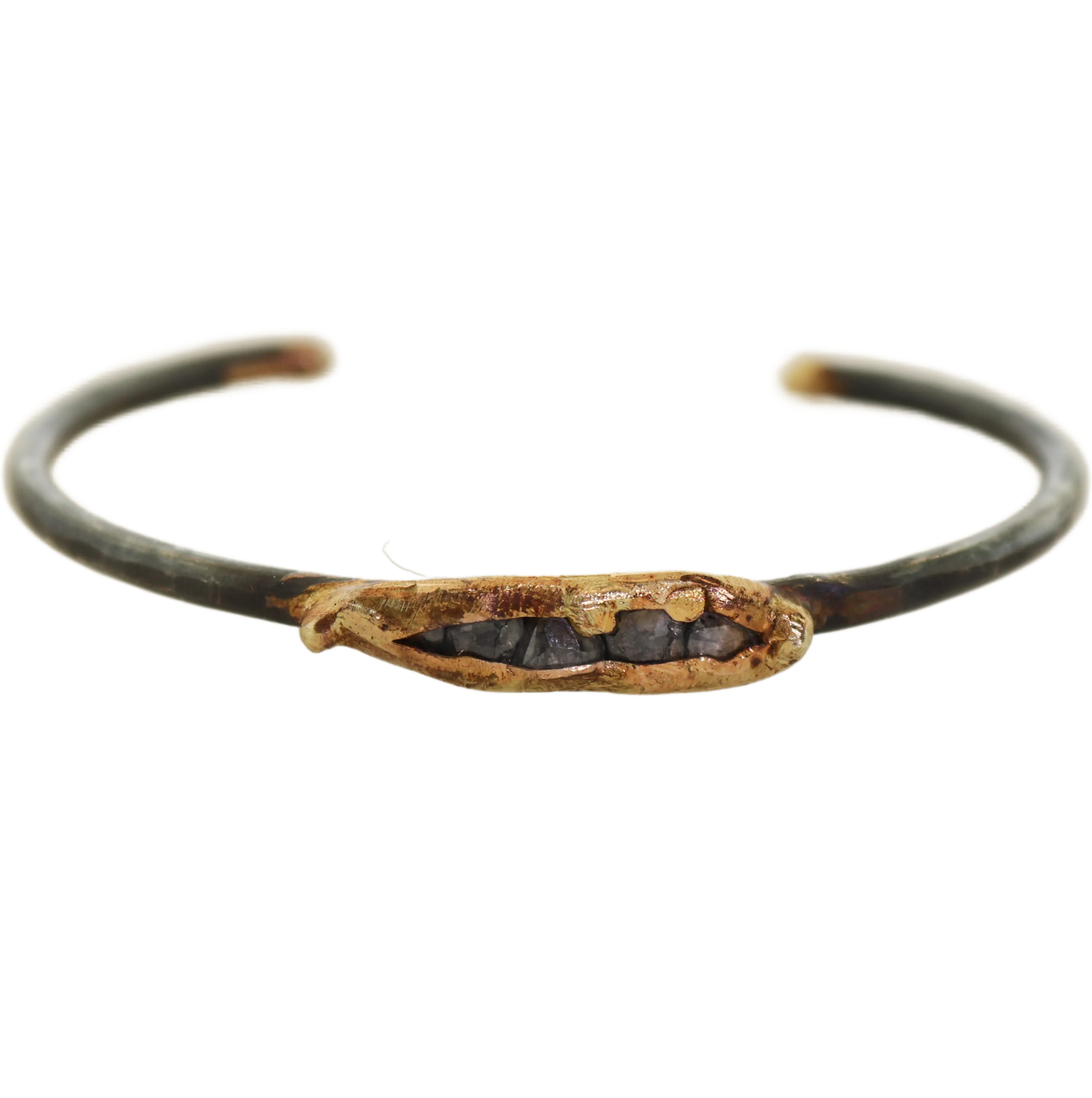 Triple Rose Cut Diamond Cuff