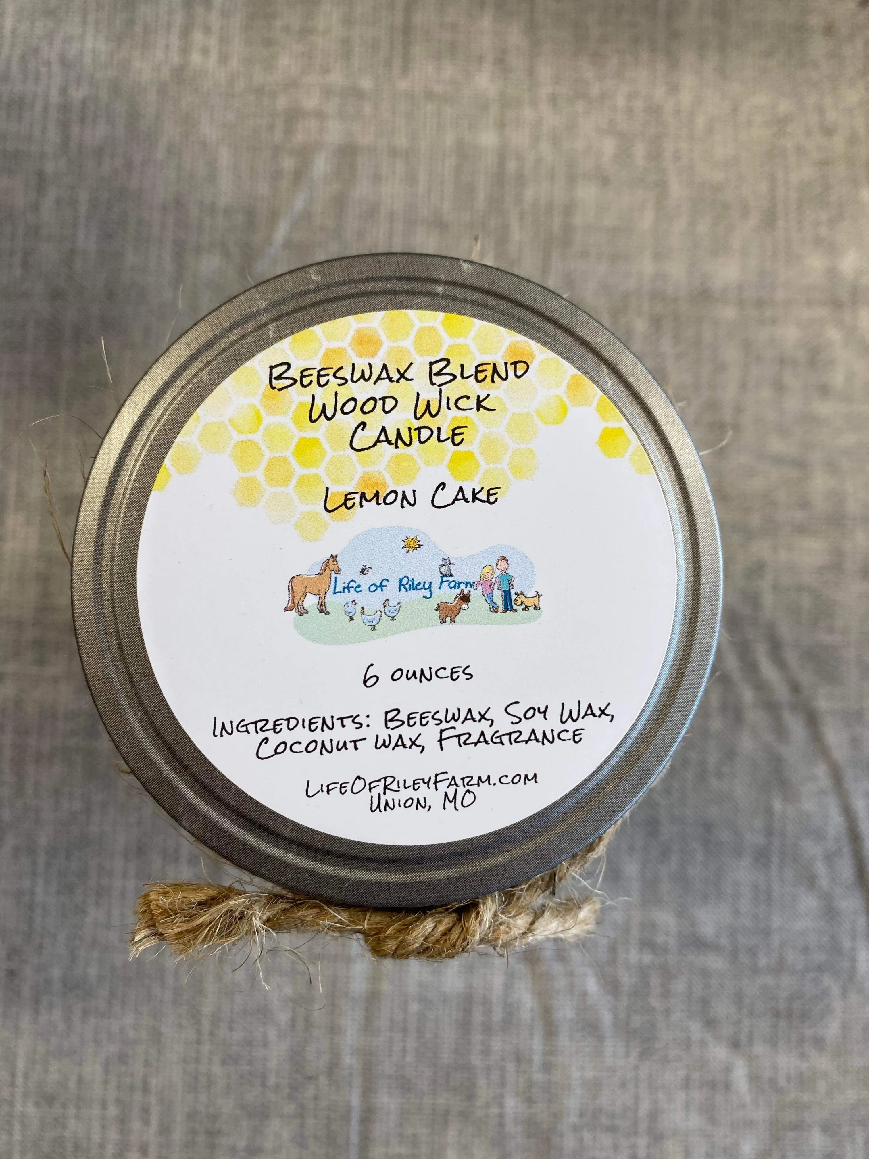 Wood wick candles locally made