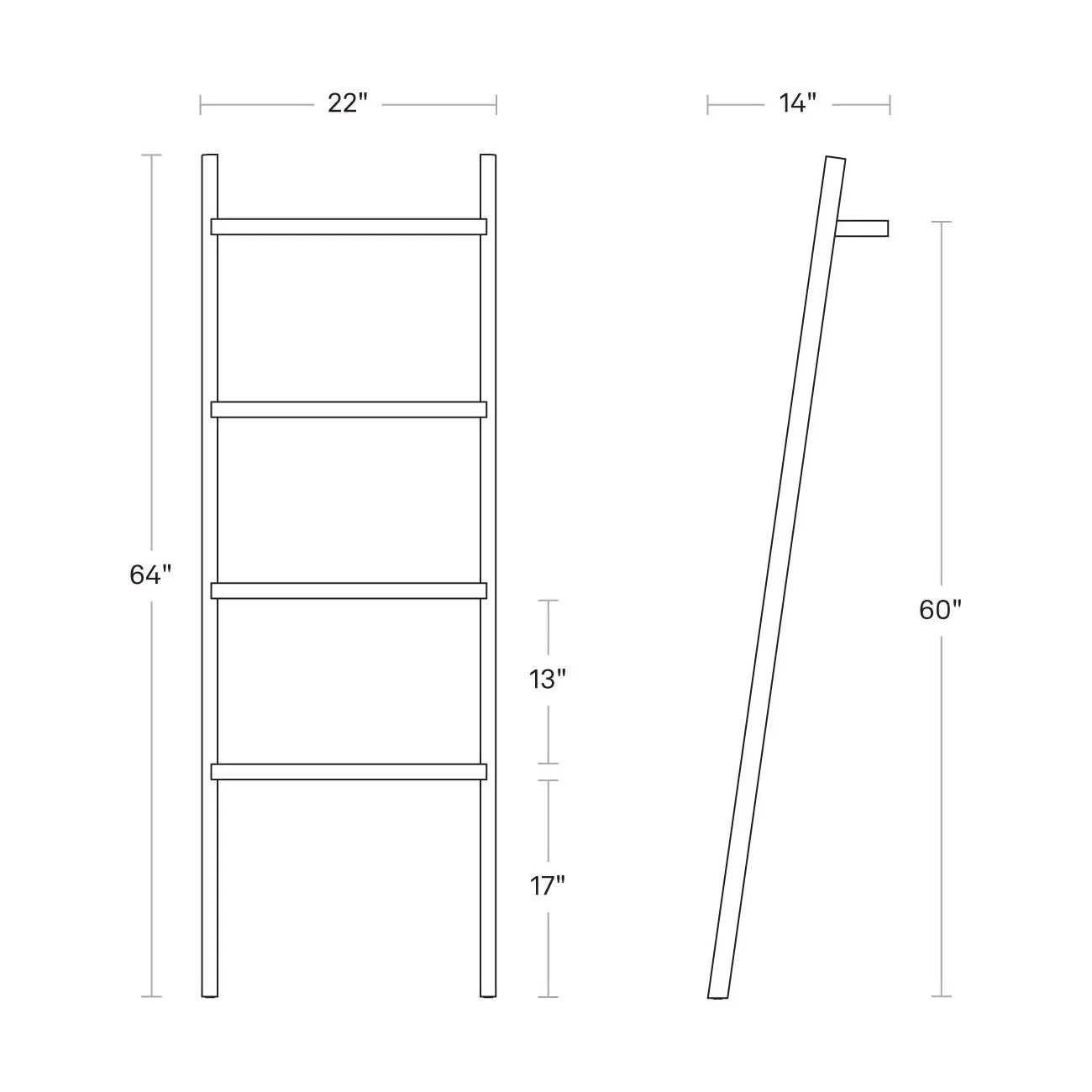 Woodsy Storage Ladder